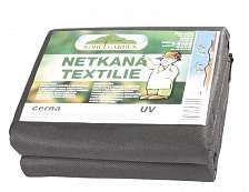 Netkaná textílie černá 3,2 x 5 m