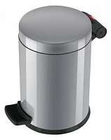 Odpadkový koš Hailo Solid S stříbrný, vnitřní pozink koš