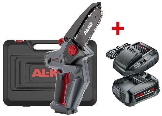 Akumulátorová řetězová mini pila AL-KO CSM 1815 BO FLEX SET